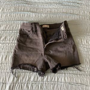 Madewell distressed denim high rise shorts Size 27